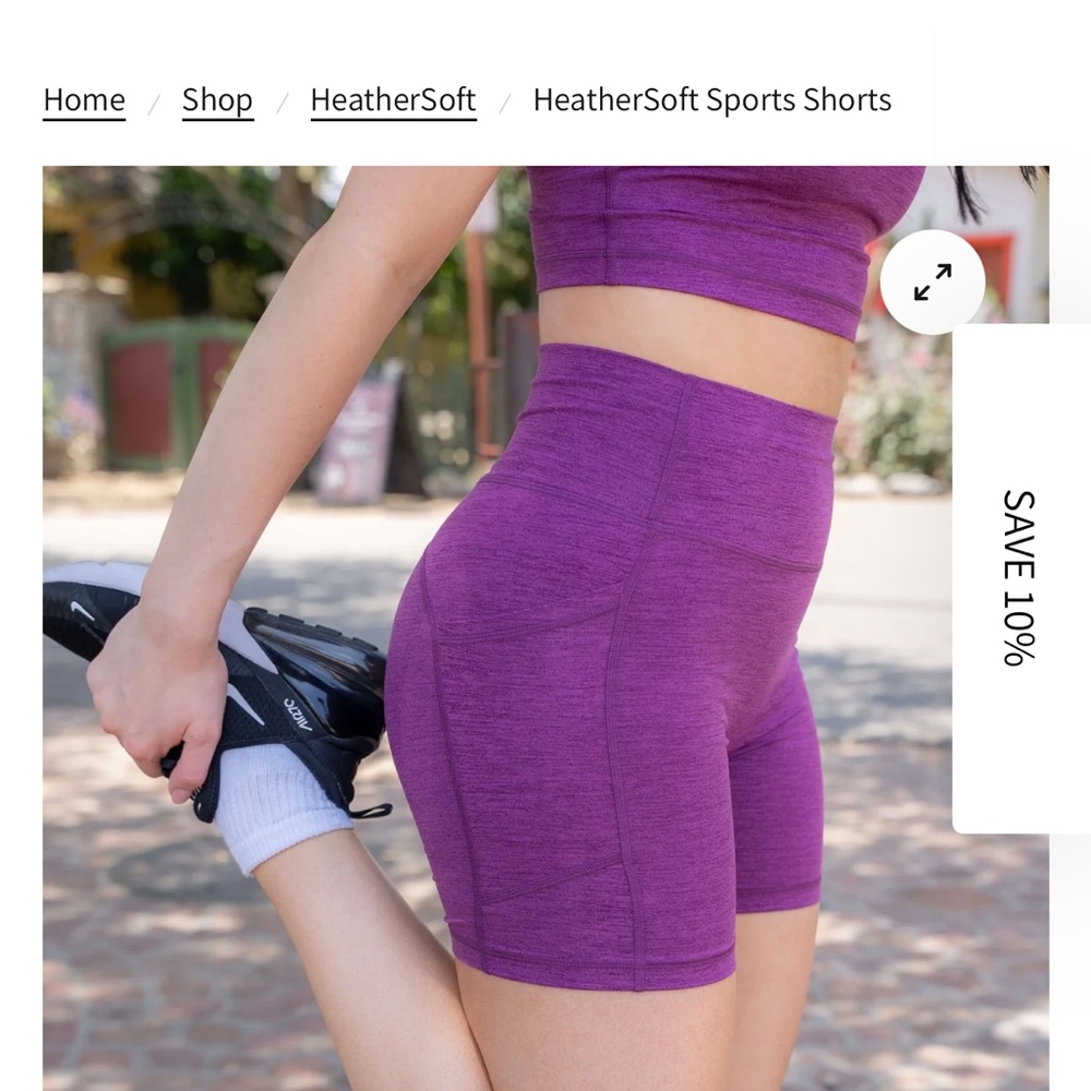 Women's Purple Sports Shorts. It is better than lululemon